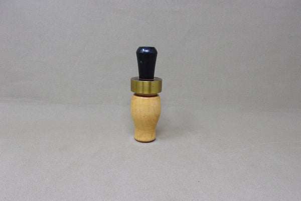 Unknown Duck Call, Wooden Barrel, Unique shaped stopper (#V75)