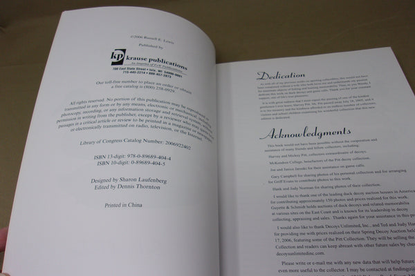 Warman's Duck Decoys by Russell E. Lewis