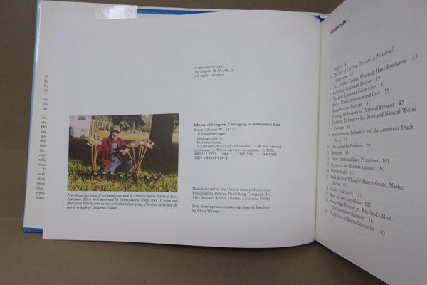 Wetland Heritage The Louisiana Duck Decoy, Charles W. Frank, Jr.