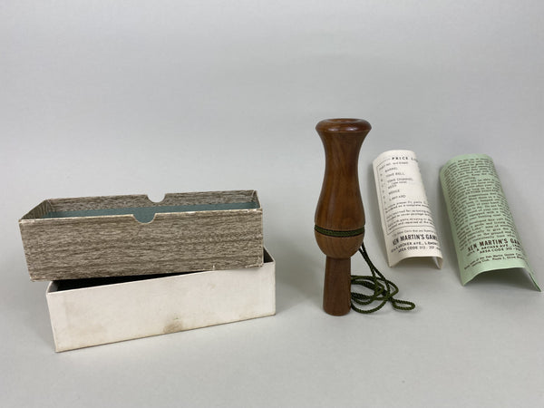 Ken Martin Goose Call , Original Box and Paperwork (#X27)