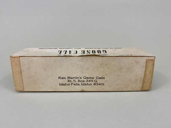 Ken Martin Goose Call, Original Box and Paperwork (#X29)