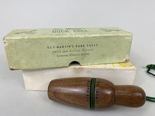 Ken Martin Duck Call, Original Box and Paperwork (#X33)