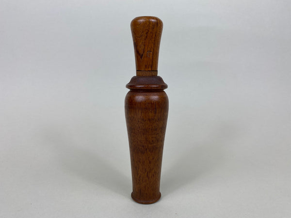 Unknown Wooden Duck Call with Brass Reed (#X3)