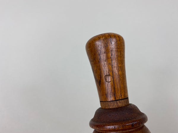 Unknown Wooden Duck Call with Brass Reed (#X3)