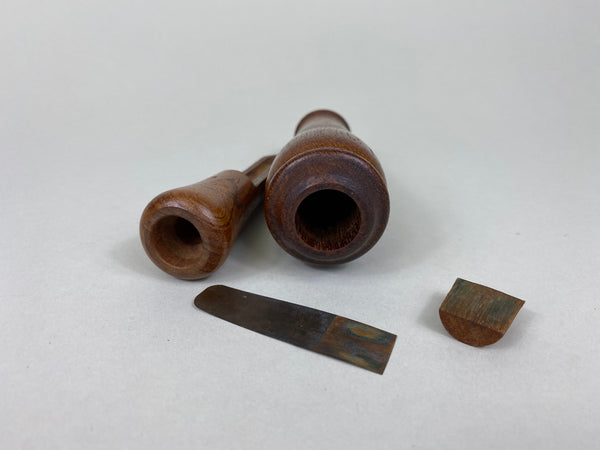 Unknown Wooden Duck Call with Brass Reed (#X3)