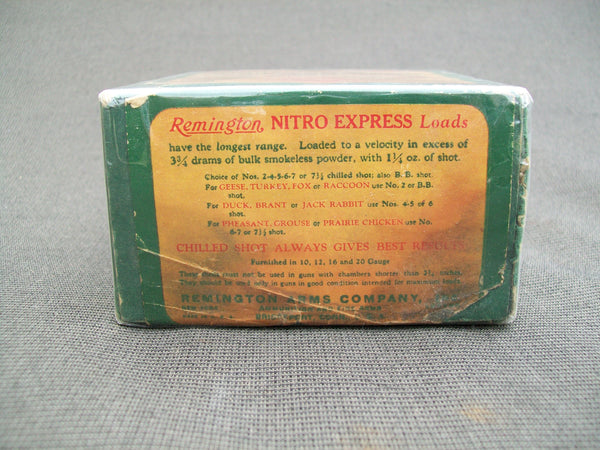 Remington Nitro Express Long Range Game Load Shell Box  (#B62)