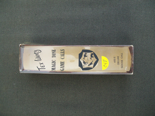 Tex Wirtz Model 450E Goose Call in Original Box, signed