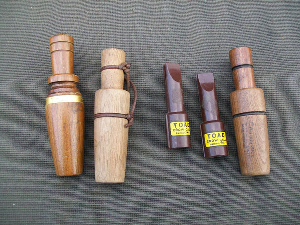 5 Calls- Toad Crow Calls, Cajun Duck Call, Sears Duck Call
