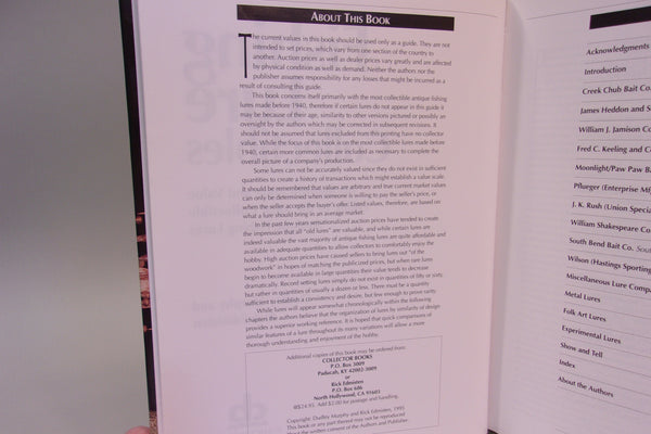 Fishing Lure Collectibles, Identification and Value Guide to Collectible Lures