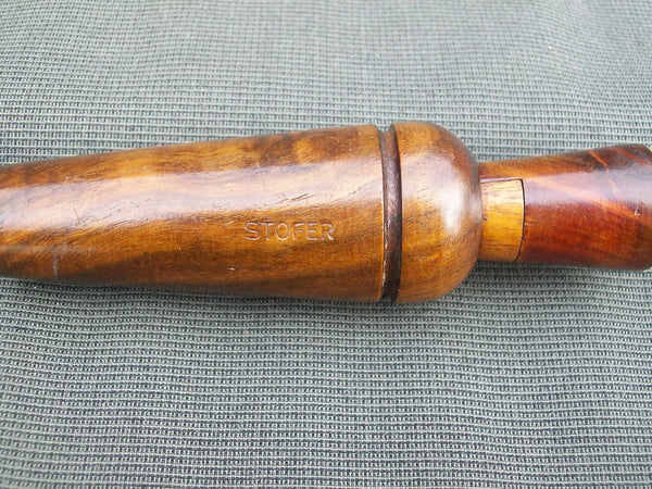 Stofer Duck Call- Rare Brand, Burl Wood (#G16)