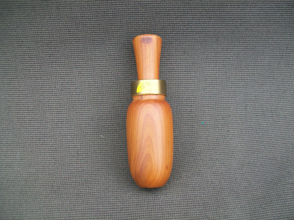 Sam McKoone Wooden Duck Call, with letter from carver