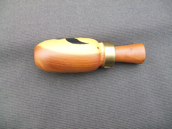 Sam McKoone Wooden Duck Call, with letter from carver
