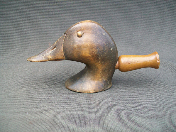 Unique Duck Head Paperweight with Duck Call  (#H63)