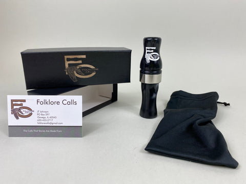Folklore's First Call- The Outlaw Pearl Black Canada Goose Call(#JT4)
