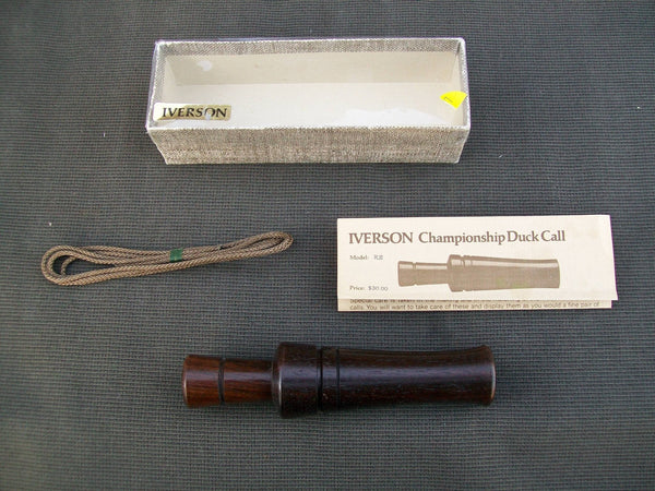 Iverson Duck Call in box with Paperwork and Lanyard (#K7)