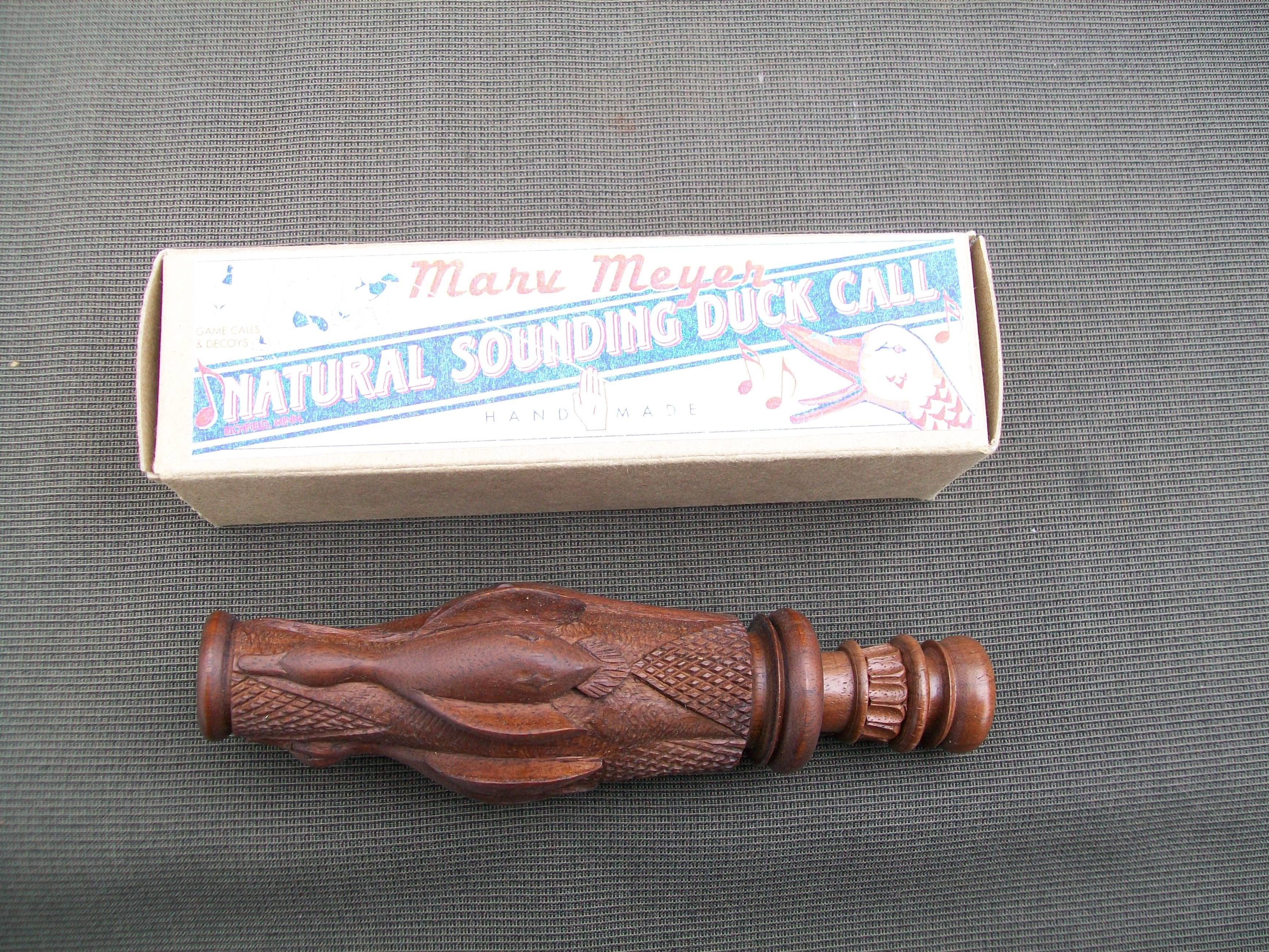 Marv Meyer Fancy Hand Carved Wooden Duck Call Marv Meyer duck call