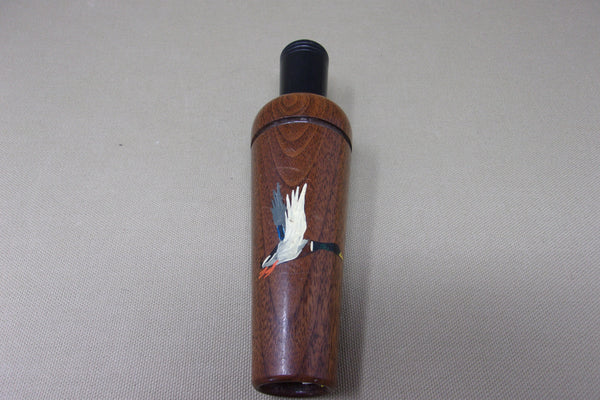 Glynn Scobey Duck Call- signed, painted mallard on barrel  (#Q11)