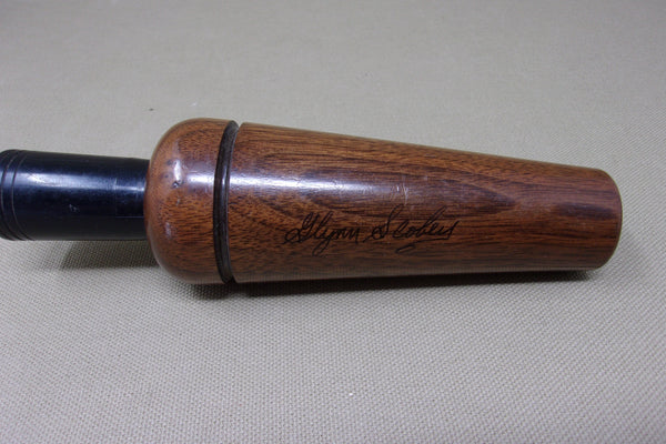 Glynn Scobey Duck Call- signed, painted mallard on barrel  (#Q11)