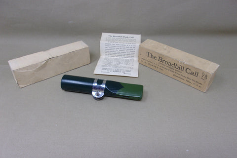 N.C. Hansen Co. Broadbill Call in box with Paperwork  (#Q12)