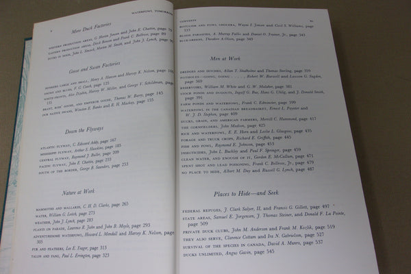 Waterfowl Tomorrow- United States Dept of The Interior