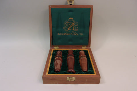 3 Royal Game Calls in Original Display Case (#X1)