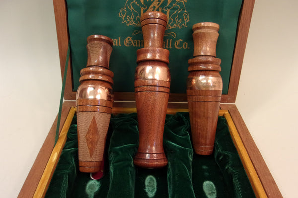 3 Royal Game Calls in Original Display Case (#X1)
