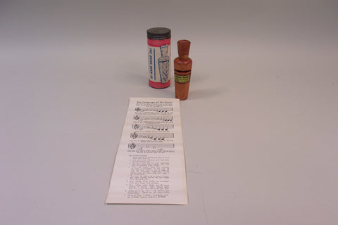 Oscar Quam Octagon Duck Call, Original Shipping Tube and Paperwork (#X26)