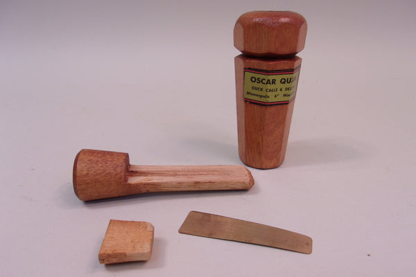 Oscar Quam Octagon Duck Call, Original Shipping Tube and Paperwork (#X26)