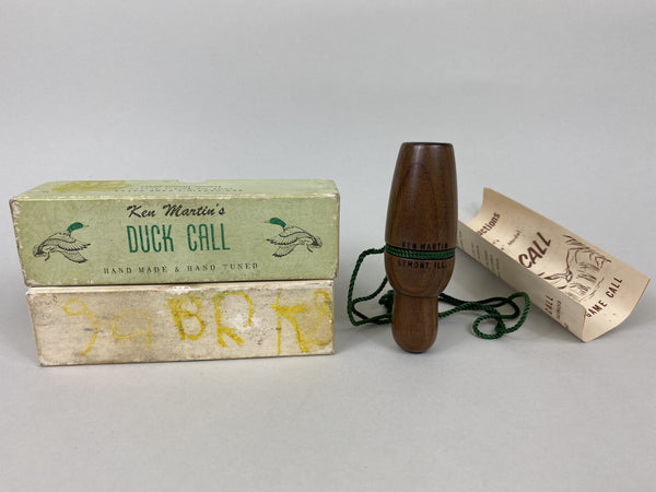 Ken Martin Duck Call, Original Box and Paperwork (#X33)