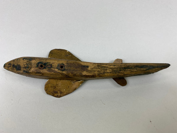 Golden Shiner Fish Spearing Decoy, 1930's (#X83)