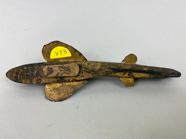 Golden Shiner Fish Spearing Decoy, 1930's (#X83)